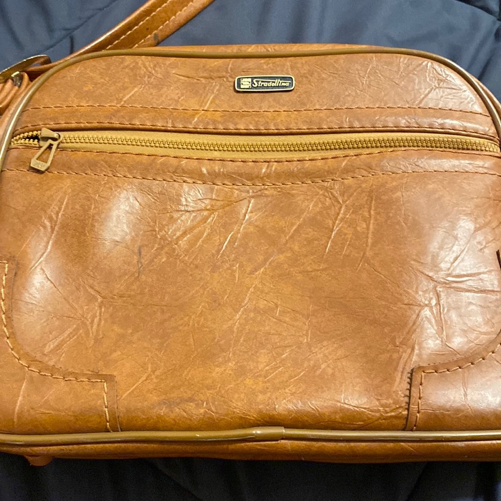 Vintage leather Stradellina briefcase case